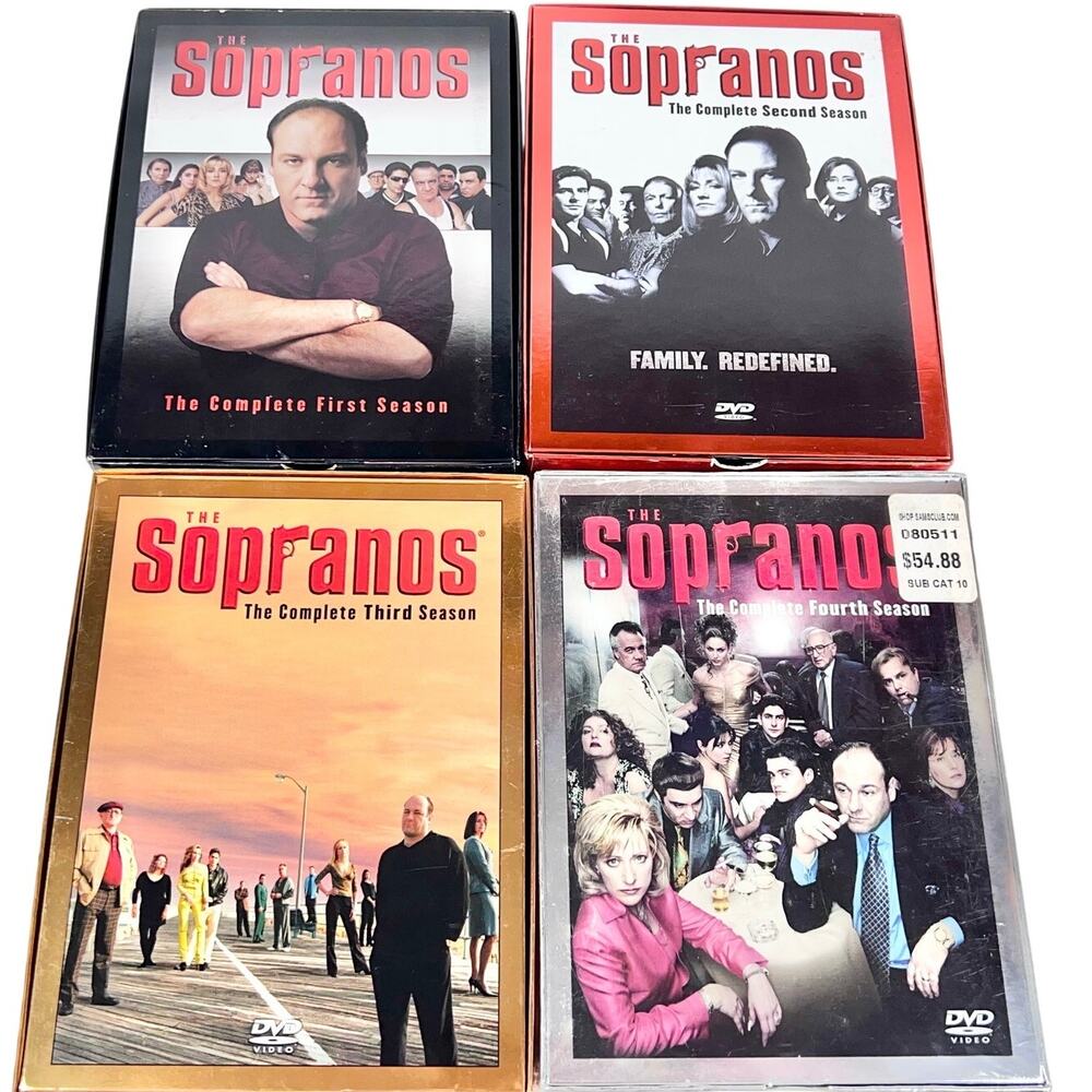 The Sopranos: The Series Seasons 1-4 HBO 16 DVD Discs Great Condition